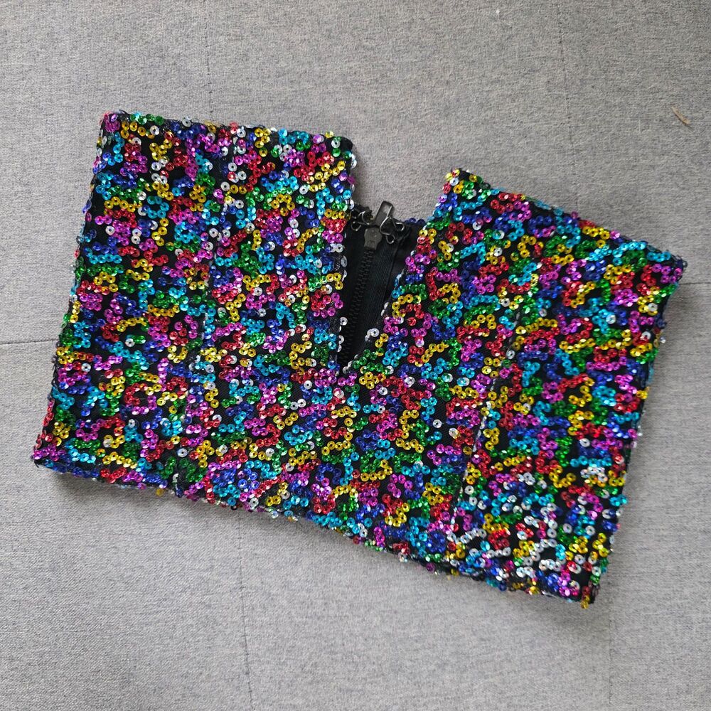 Sequin Women Crop Top